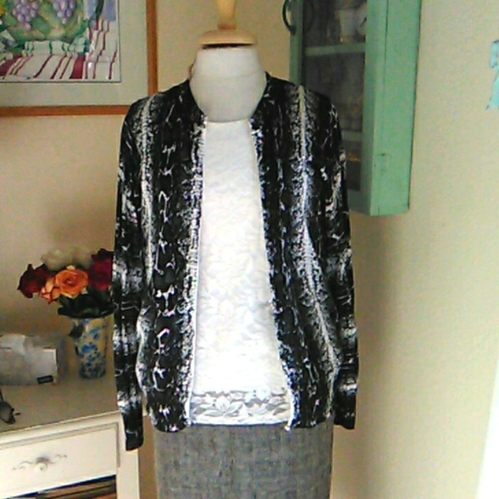 Cyrus Knits Reptile Print Sweater